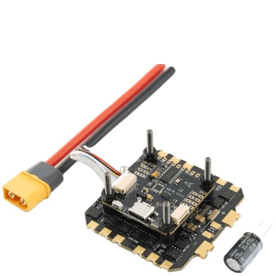 Contrôleur de vol et ESC 4-en-1 Hobbyporter F722 80A 2-6S FC&ESC Stack STM32F722RET6 BLS 80A pour drone de course RC – Vente en gros